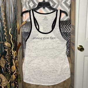 NWOT Womens razor back gym tank